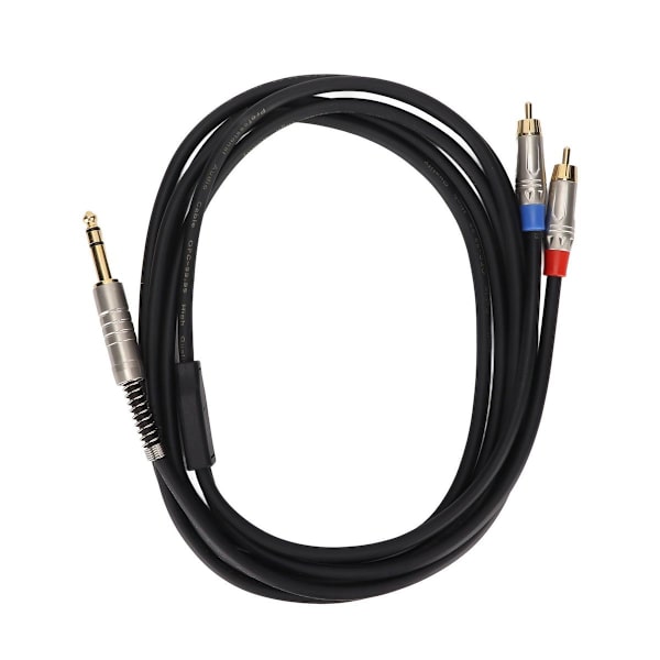 1/4\" TRS - 2 RCA-kaapeli kullattu liitin 6,35 mm KLB