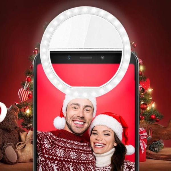 Selfie-lys, 28 LED ringlys, selfie-lys til mobiltelefon, selfie ringlys med 3