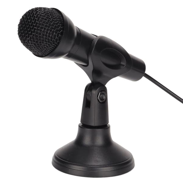 KLB kablet, støjsvag 3,5-kanals karaoke-mikrofon