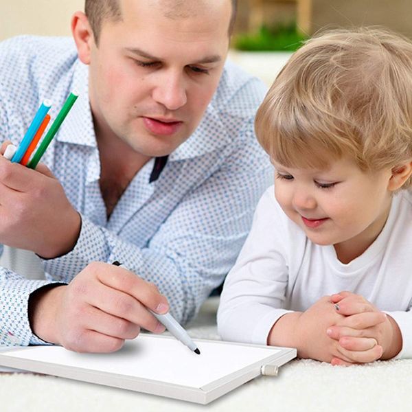 Magnetisk whiteboard, magnetisk tavle, skrivbar whiteboard, tosidig KLB