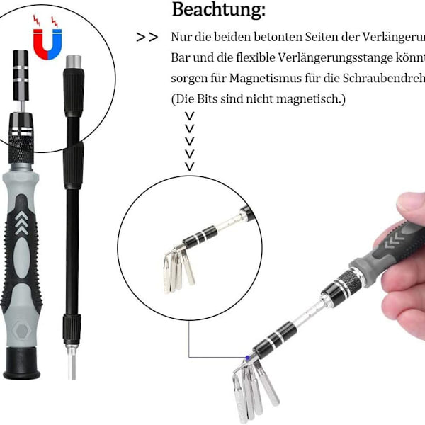 Precision Bit Set, 122 IN 1 Mini Precision Screwdriver Set Portable Repair