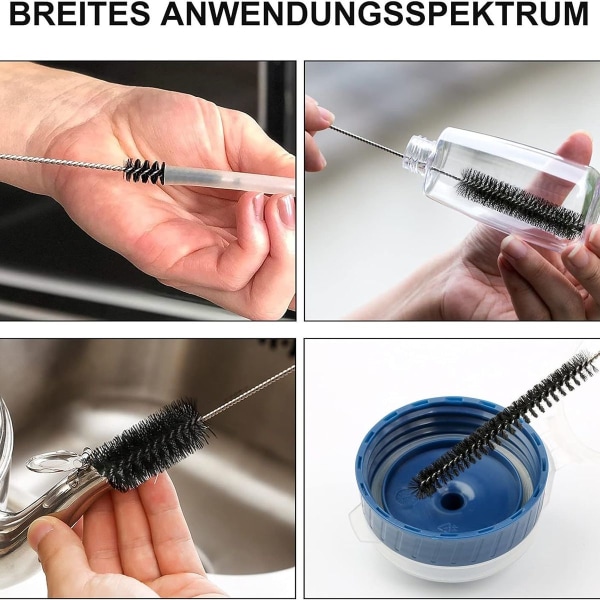Puhdistusharjat, 12 kpl pullopuhdistusharjaa