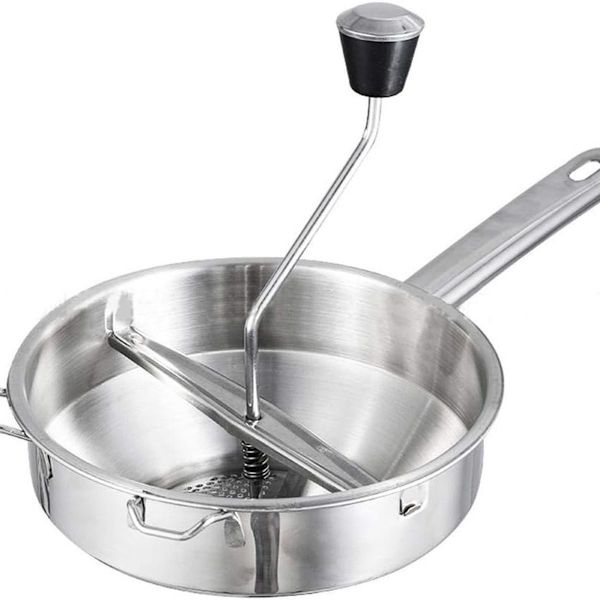 Rostfri sil med 3x silinsatser - sil för soppa KLB