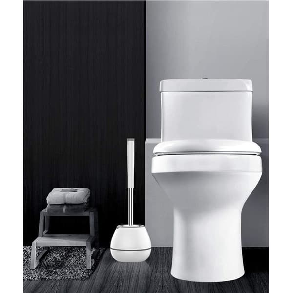 Toiletbørste og holder sæt, silikonebørster
