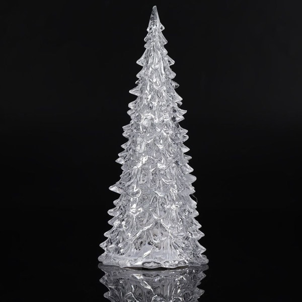 LED-lampe i juletre-form, fargerikt nattlys for hjemmebaren KLB