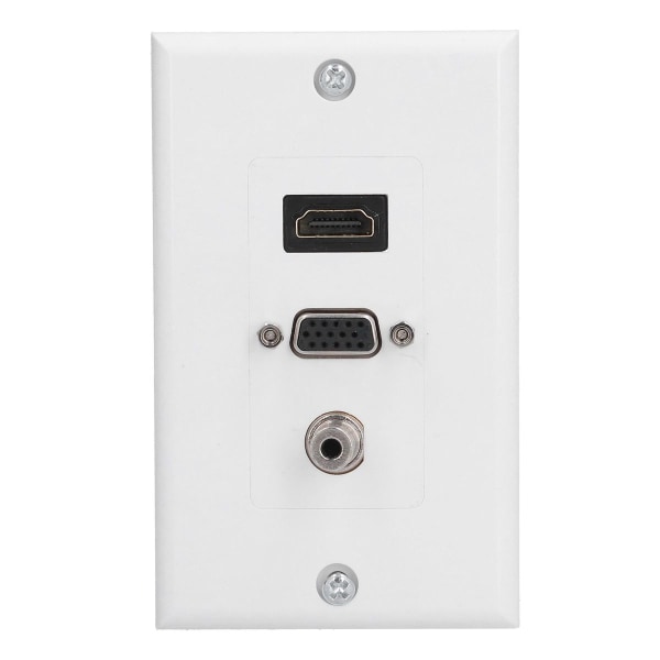 Audio video wall socket, 3.5mm F plug, multimedia connection KLB