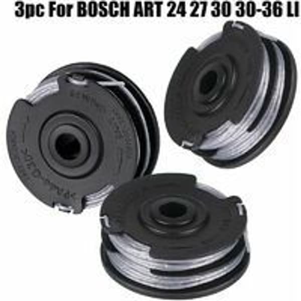 Sett med 3 linjespoler til gresstrimmer Bosch Art 24 27 30 KLB
