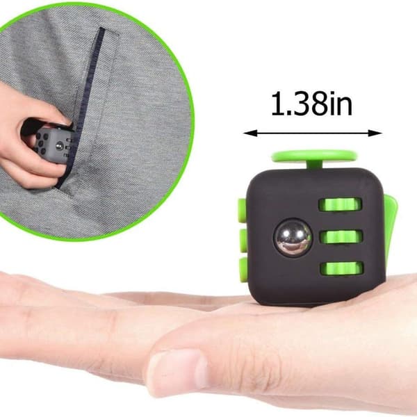 Fidget stress cube fra [1 stk.] terning mod stress, rastløse hænder, perfekt KLB