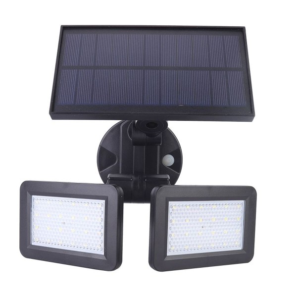 Solcellsradar induktions utomhusvägglampa 48 LED 360 grader KLB