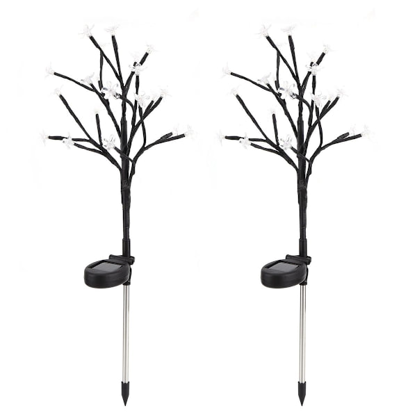 20 LED blomsterformede solcellelamper til haven
