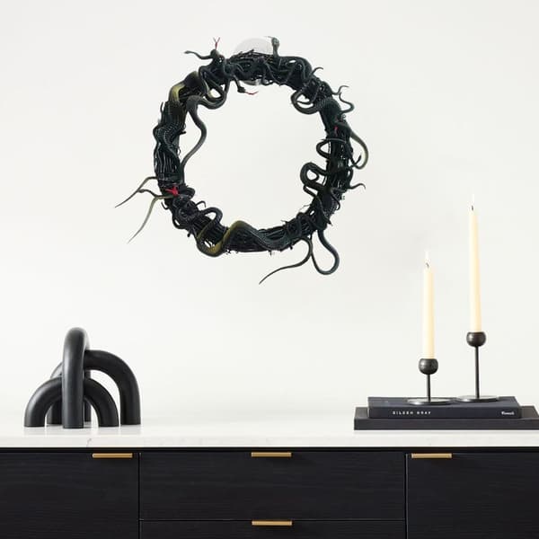 Halloween krans skräck orm krans ytterdörr krans KLB