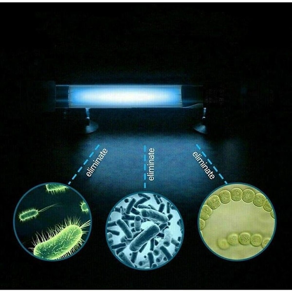 13W UV sterilisatorlampe til akvarier, nedsænkelig