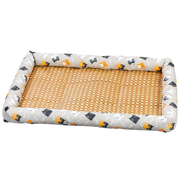 Fancy hund seng måtte, sommer kæledyr køligere kat is L(23.62x17.71x1.1) KLB