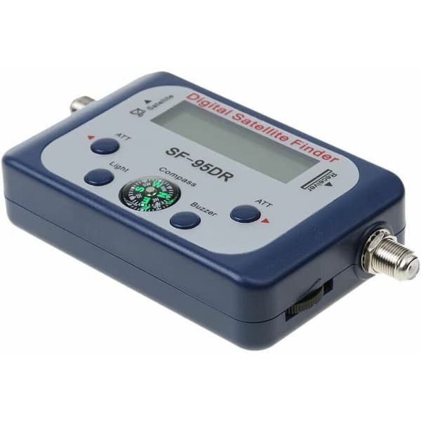 Digital Satellit Pointer/Satfinder Parabol Detektor Signal Locator med Kompas Buzzer Sort KLB