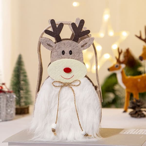 Julegodteposer (2-pakning), gaveposer til godbiter, 2 design, jul