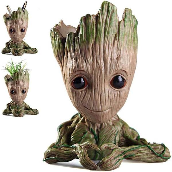 Baby Groot Blomkruka, Baby Groot Actionfigur Fashion Galaxy Blomkruka Vaktmästare