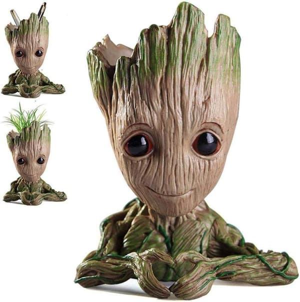 Baby Groot Blomsterpot, Baby Groot Action Figur Mode Galaxy Blomsterpot Værge
