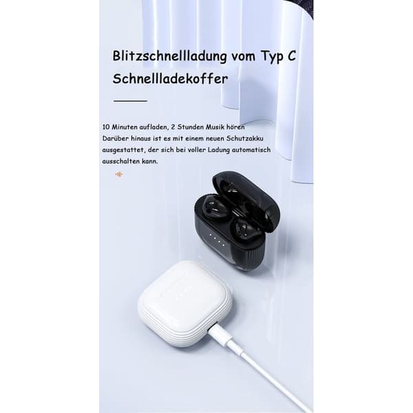 Bluetooth-hodetelefoner i øret, Bluetooth-hodetelefoner, trådløse hodetelefoner