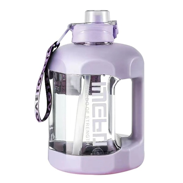1,5 litran puoli gallonan kannu silikoninen juomapilli BPA-vapaa purppura KLB