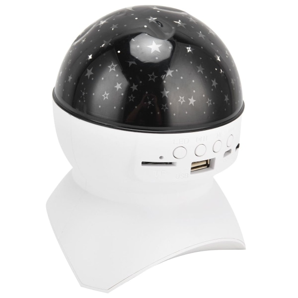 LED-projektorlampa, stjärnhimmel, Bluetooth, minneskort, USB-flash KLB