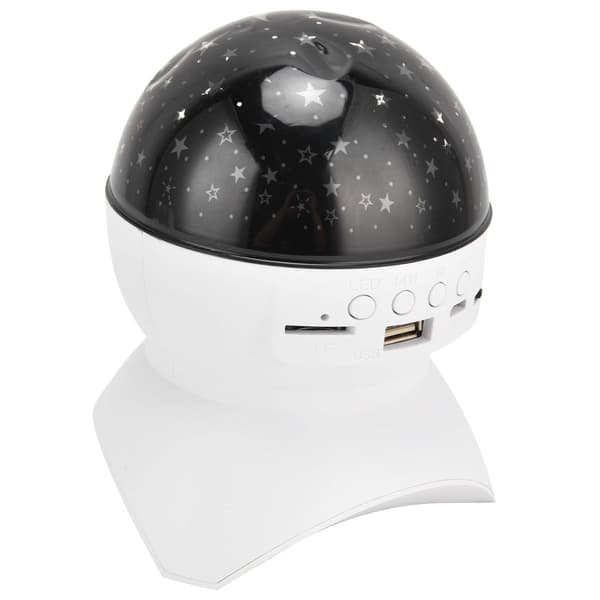 LED-projektorlampe, stjernehimmel, Bluetooth, minnekort, USB-flash KLB