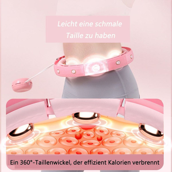 Smart Hula Hoop för Vuxna & Nybörjare, Hullahub Hoop för Viktminskning, Smart Fitness KLB