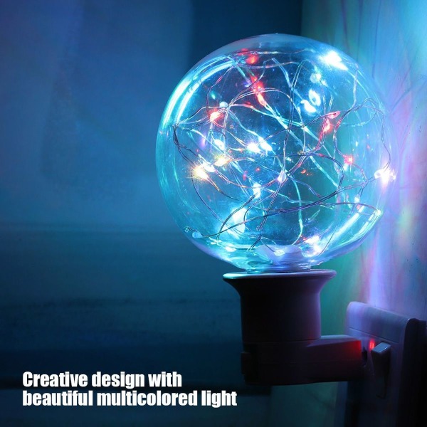 E27 RGB kobbertråd fe lyspære fargerik lampe for KLB