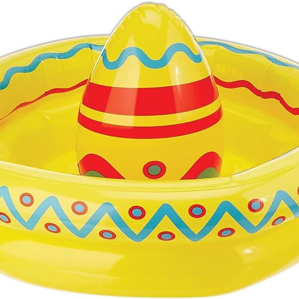 Oppustelig drikkekøler med en diameter på ca. 50 cm, Mexico,
