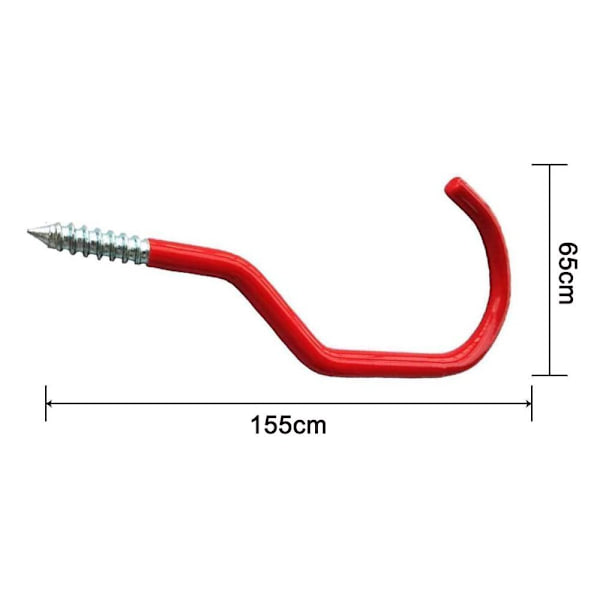 Cykelkroge, 2 stk., bæreevne 25 kg, rød