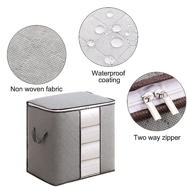 Klar opbevaringspose i non-woven stof