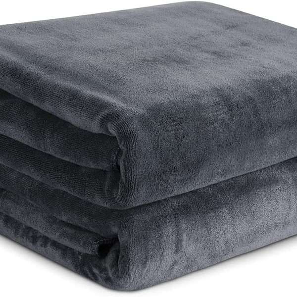 Sæt med 2 håndklæder 80x180 cm, store, superabsorberende håndklæder, 8