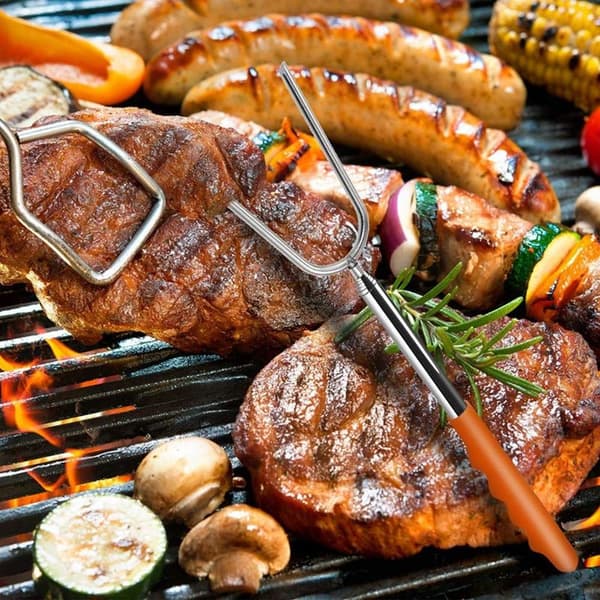 Teleskopiske grillspyd for marshmallows og pølser