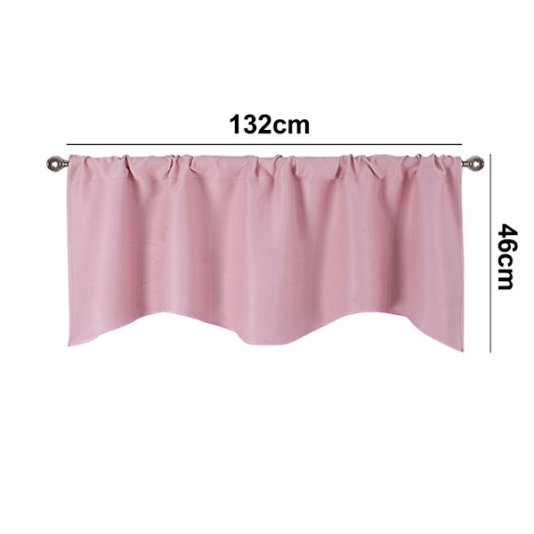 Vindusdekorasjon Skygge Valance Jul Gardin Valance Rosa