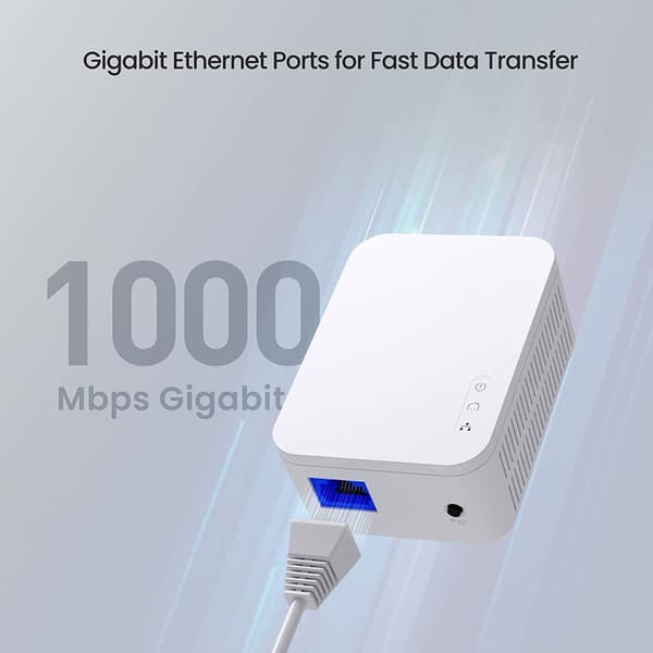 AV1000 1-port Gigabit Powerline-adapter, opptil 1000 Mbps