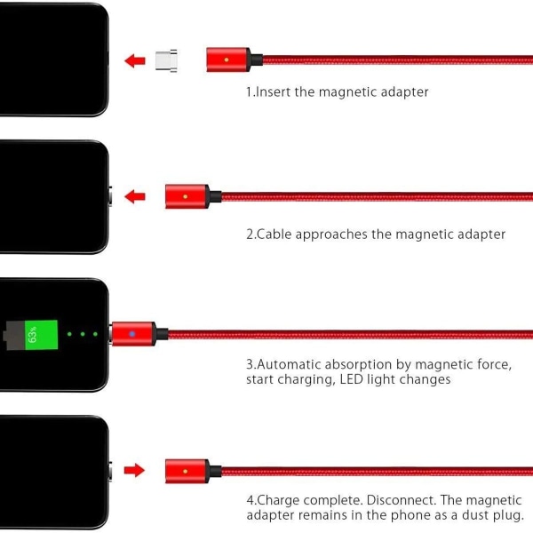 iPhone-laddningskabel, [3 stycken 1M] Lightning-kabel nylon