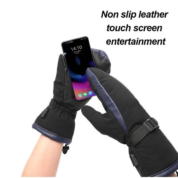 Talvi lämpimät hiihtohanskat, USB-sähkölämmitys, lapaset, lataus, style2