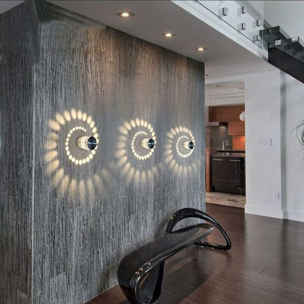 Watt LED væglampe, aluminium væglampe, badeværelseslampe, moderne væglampe - Farve KLB