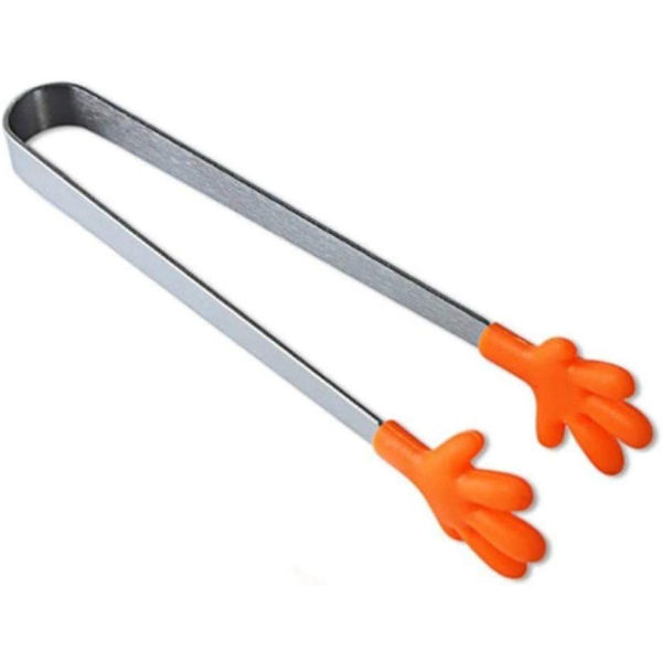 Rostfria kökstänger Halkskyddstänger Spetsiga kökstänger Grillverktygstillbehör (Färg: Orange)