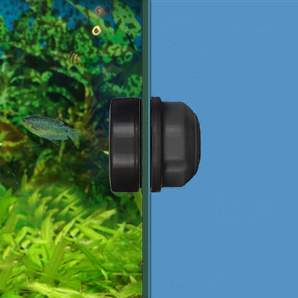 Akvariemagnetisk borste Akvarierengörare Mini Bärbar Svart KLB