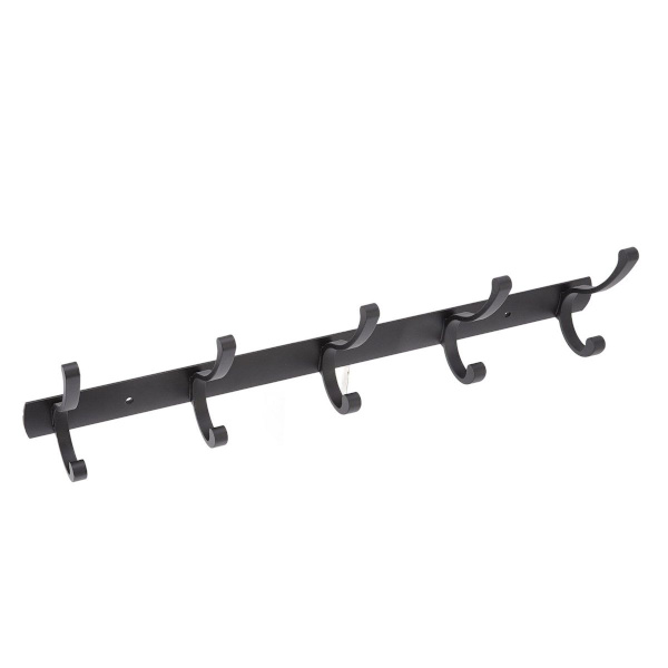 Moderne Minimalistisk Sort Dørkrog 5 Kroge til Væggen KLB