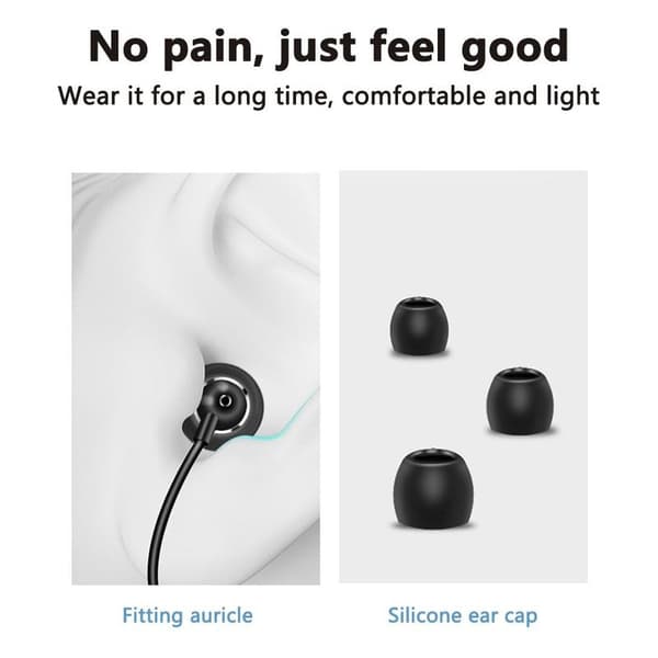 In-Ear-hodetelefoner for ørepropper kompatible med iPhone 11 svart