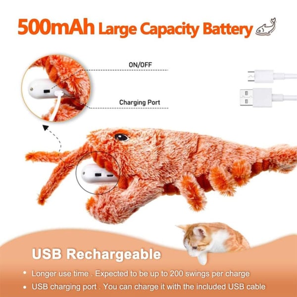Elektrisk kattleksak, kattmyntaleksak, USB elektrisk KLB