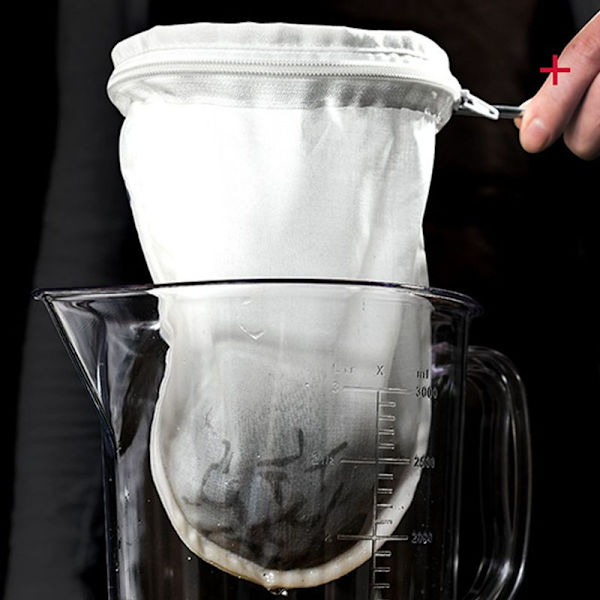 Tesil for løs te, gjenbrukbare kaffe-/tefiltre