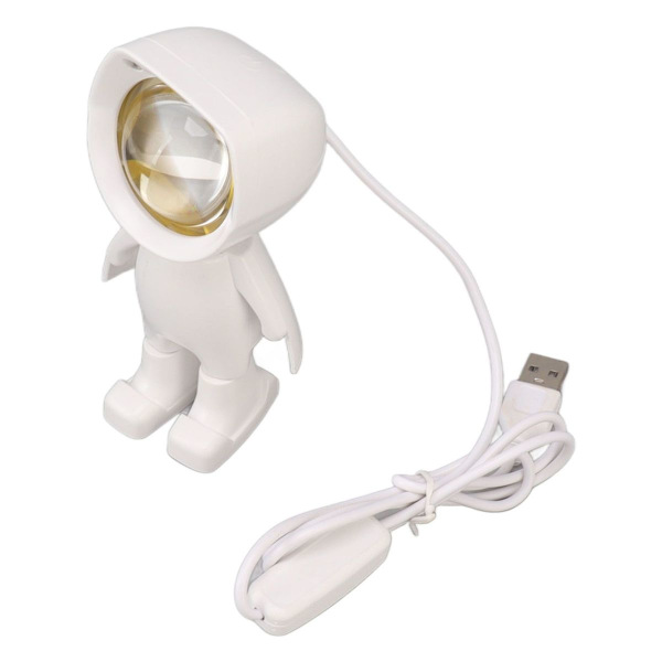 Natlampe Skrivebordslampe LED Astronaut Design USB 5V Hjem KLB