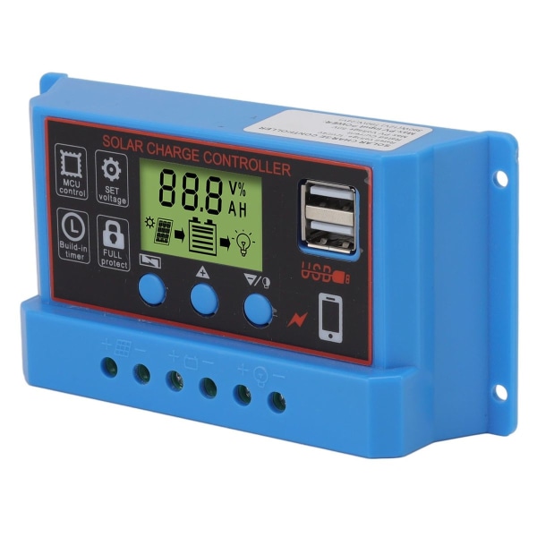 12V 24V solcelleladeregulator LCD-display solpanel KLB