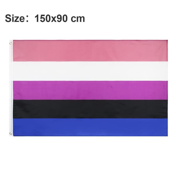 Flydende flag - Vibrerende farve og lysbeskyttelse - Lærredsoverskrift og dobbeltsøm - KLB