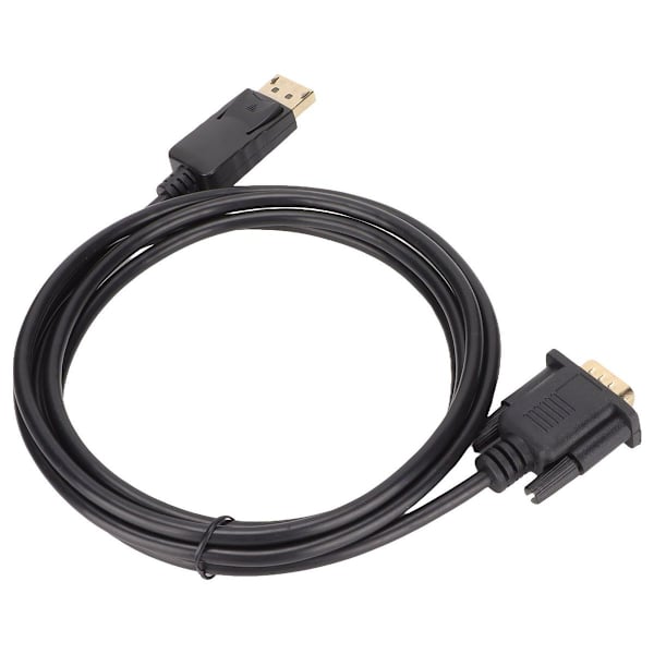DP till VGA-adapterkabel, hane till hane, HD 1080p, guldpläterad KLB