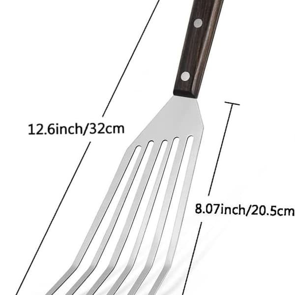Rustfritt stål spade med treskaft 12,6 x 3,4