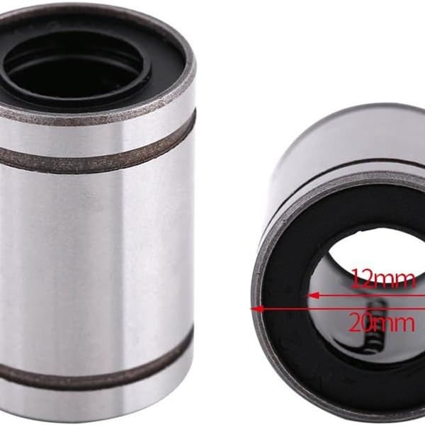 10 stk 12mm Lineær kulelager Dobbelt forseglet Bushing for Rod KLB