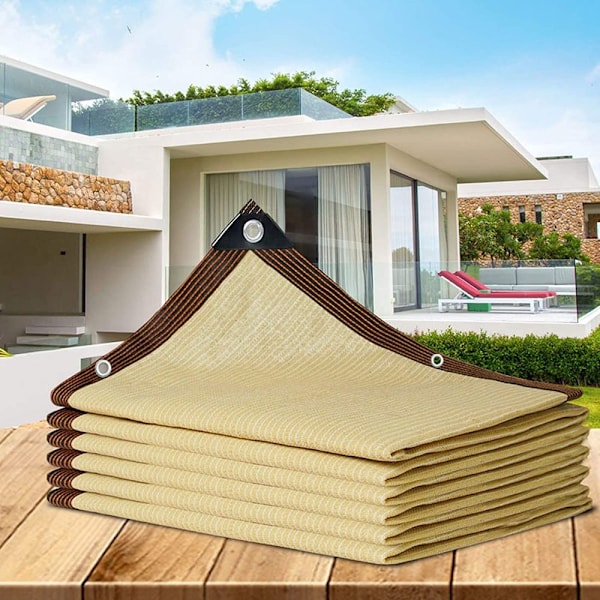 Solskyddsnät beige integritetsskyddsnät hållbart solskyddsnät